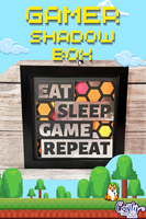 Gamer 3D Shadow Box File