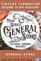 General Store Round Svg