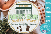 General Store Round Svg