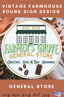 General Store Round Svg