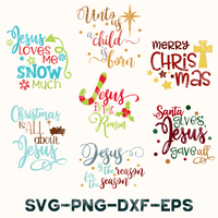 Jesus Christmas Svg Bundle