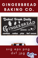 Gingerbread Baking Co Svg