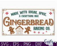 Gingerbread Baking Co Vintage Christmas Sign