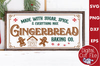 Gingerbread Baking Co Vintage Christmas Sign