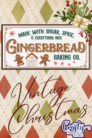 Gingerbread Baking Co Vintage Christmas Sign