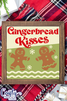 Gingerbread Kisses Christmas Sign