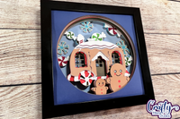 Gingerbread Camper 3D Shadow Box File