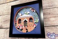 Gingerbread Camper 3D Shadow Box File