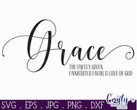 Grace Sign Svg