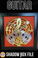 Guitar 3D Shadow Box File