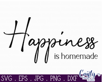 Happiness Is Homemade Svg