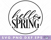 Hello Spring Svg