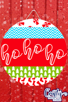 Ho Ho Ho Mix And Match Round SVG