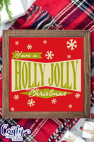 Holly Jolly Christmas Retro Christmas Sign