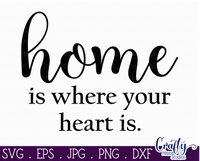 Home Is Where Your Heart Is Round Svg