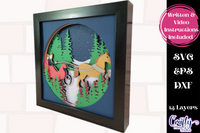 Sleigh Ride 3D Shadow Box File