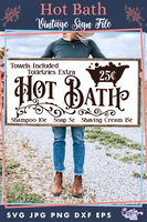 Hot Bath Vintage Svg File