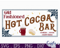 Hot Cocoa Bar Vintage Christmas Sign