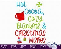 Hot Cocoa Cozy Blankets Christmas Wishes