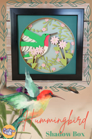 Hummingbird 3D Shadow Box File