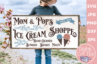 Ice Cream Shoppe Vintage Svg File