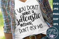 A Sarcastic Answer Svg