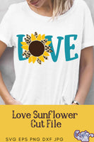 Love Sunflower Svg