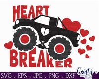 Heart Breaker Svg, Monster Truck