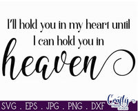 I Will Hold You In My Heart Svg