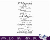 If My People, 2 Chronicles 7 Svg