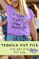 Tequila Salt Lime Party Time Svg