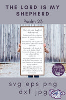 Psalm 23 Svg, The Lord Is My Shepherd