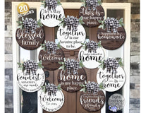 Farmhouse Round Home Sign Bundle #1