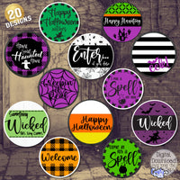 Cute Halloween Round Sign Bundle