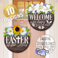 Easter Round Sign Bundle