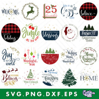 Christmas Round Sign Bundle 2