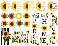 Sunflower Bundle Svg, Inspirational