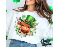 St. Patrick's Day Highland Cow