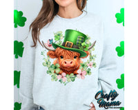 St. Patrick's Day Highland Cow