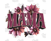 Mama Pink Flowers Png