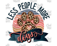 Less People More Dogs Paw Png