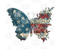 American Flag Butterfly Png