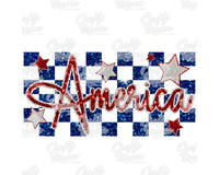 Retro Checkered America PNG