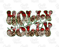 Holly Jolly Retro Christmas Png