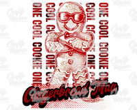 One Cool Cookie Gingerbread Man Png