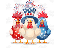 Patriotic Chickens Png