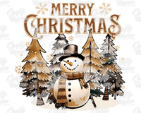 Merry Christmas Winter Snowman Png