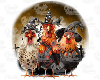 Halloween Spooky Chickens Png