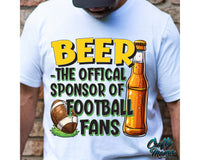 Beer Official Sponsor of Football Fans Png