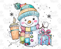 Snowman Coffee Png